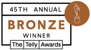 Telly 45th Winners Badges bronze winner